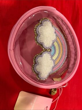 Stoney Clover Lane X Target Collab Pink Clear Rainbow Coin Pouch